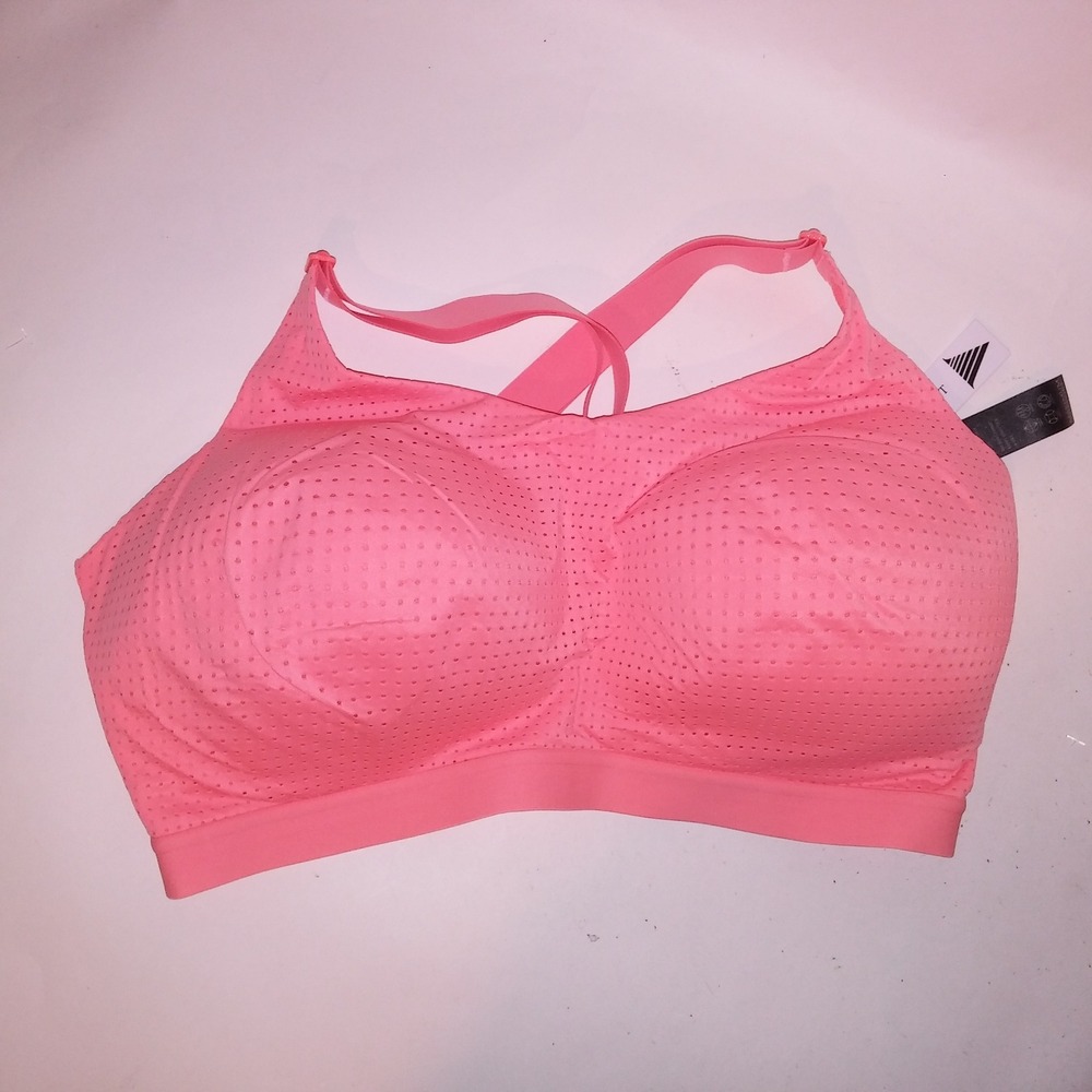 Victoria Secret Sports Bra 36DDD Orange Lightweight Wireless New